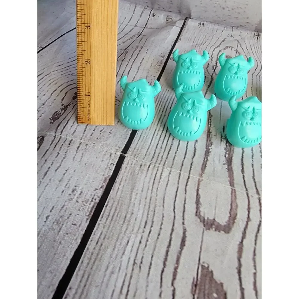 10 Monsters Inc University Birthday Cake/Cupcake Rings -5 Mike & 5 Sulley